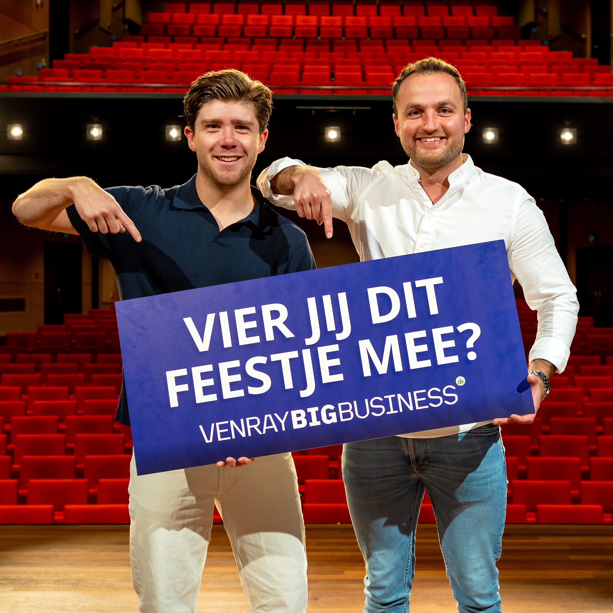 Sam en Pascal namens Effecty op Venray Big Business